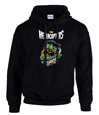 The Hellacopters Music Rock Metal Logo Hoodie Kapuzenpullover Schwarz -3596 -SW