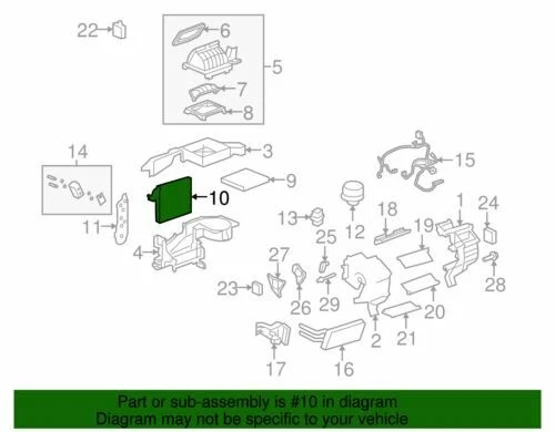 Genuine GM 06-10 Equinox Torrent Vue Air Conditioning Evaporator Core 19257977 - Image 2 of 2