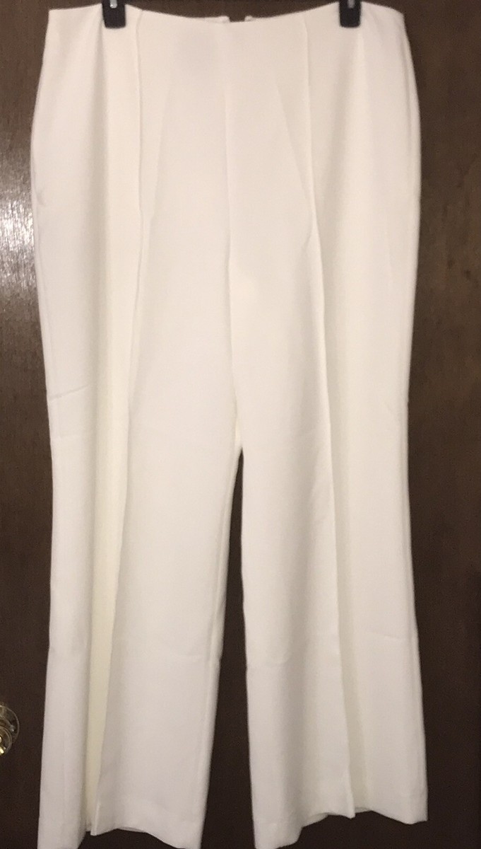 Alex Marie Womens New $89 Wide Leg Dress Pants Slacks 18 XL X-Large Ivory NWT Alex Marie Womens New $89 Wide Leg Dress Pants Slacks 18 XL X-Large Ivory NWT