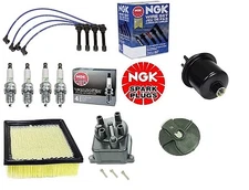 Complete Tune Up Kit Filters Cap Rotor Wires Plugs For Honda Civic 1996-2000 1.6