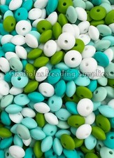 50Pcs 12mm Lentil Beads, Silicone Bead, Spacer Beads, Small Bead, Loose Beads