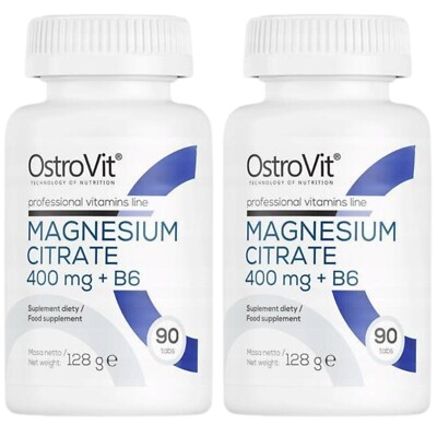 OstroVit Magnesium Citrate 400 mg + B6 2 x 90 tablets
