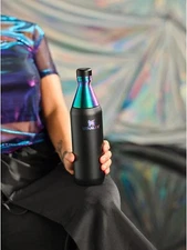 STANLEY All Day Slim Bottle 20 Oz Twist off Lid with Leakproof Seal Black Chroma