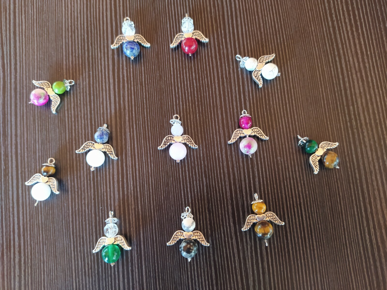 Zasvec Schutzengel Anhänger Set - 30 Stück Engelsflügel Anhänger Für DIY Schmuck