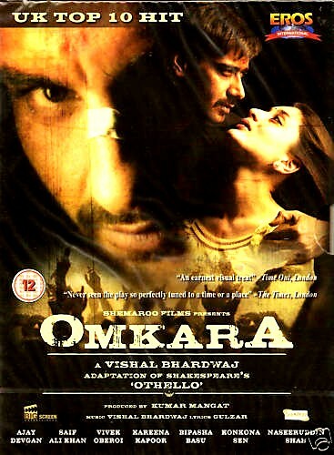 OMKARA - AJAY DEVGAN - KAREENA KAPOOR - NEW BOLLYWOOD DVD - FREE UK POST