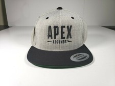 Apex Legends Logo Snapback Hat Gamer Flat Bill Cap Black, Grey, Green Brand NEW