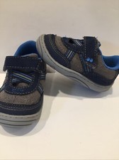 Toddler Boys Size 4 Stride Rite Surprize Navy Blue Shoes sales final 