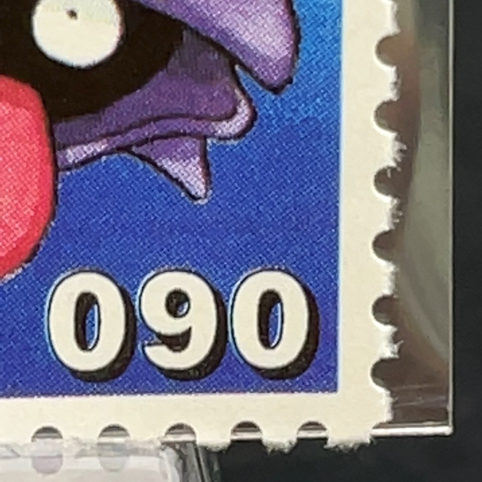 Shellder Pokemon Stamp Mini Card Anime TCG 1998 Shogakukan Nintendo ...