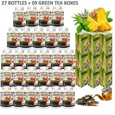 27 Parasite Detox  9 Green Tea Boxes  Colon Cleanse  Detox  3x Action Kit