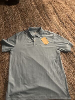 TOMMY BAHAMA Men's Medium BLue Moisture Wicking POLO