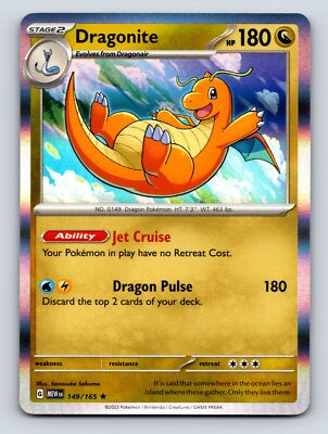 Stage 2 Dragonite HP 180 Jet Cruise Ability Dragon Pulse Gold