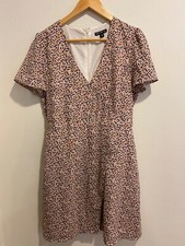 J Crew Mercantile Ellis Ditsy Floral Faux Wrap Dress sz 10 Womens