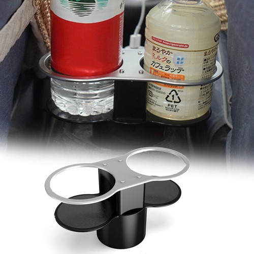 Universal Double Hole Car Cup Holder Drinks Support Automotive Mount Holder - Picture 2 of 7