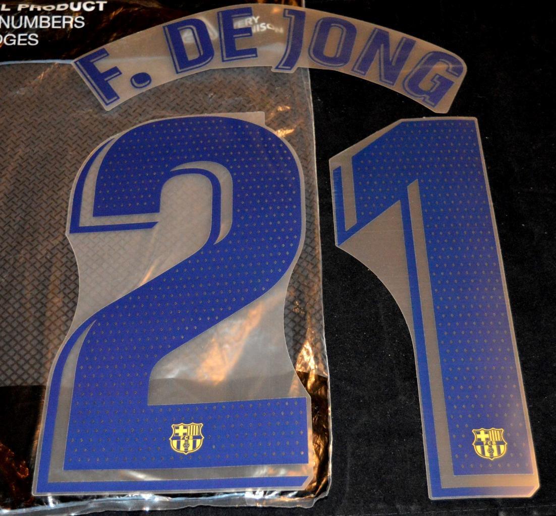 Barcelona F.de Jong 21 2019/20 Football Name/Number Player