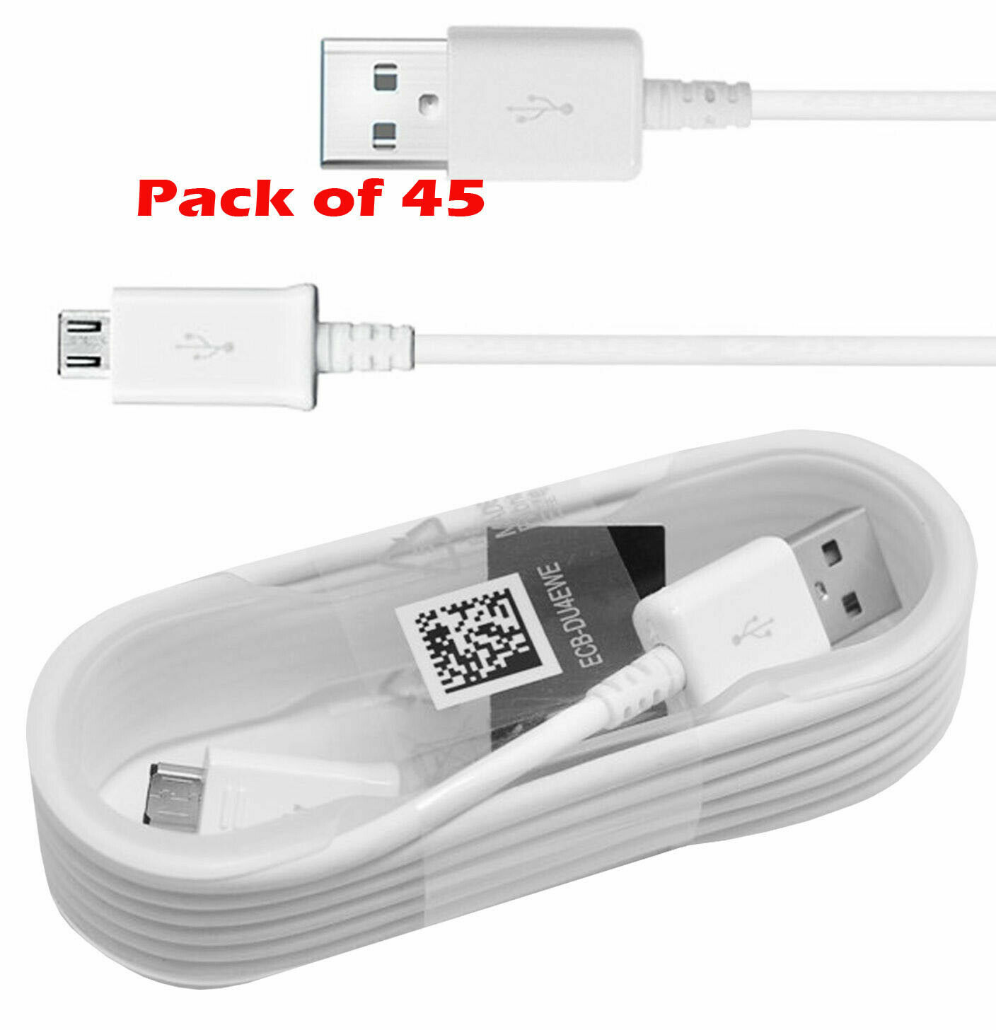 45 x Wholesale Lot 5ft MICRO USB Charger Cord Cable For for Android Phones