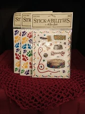 Paper Studios Stick~A~Bilities Dog Stickers 3 Set New