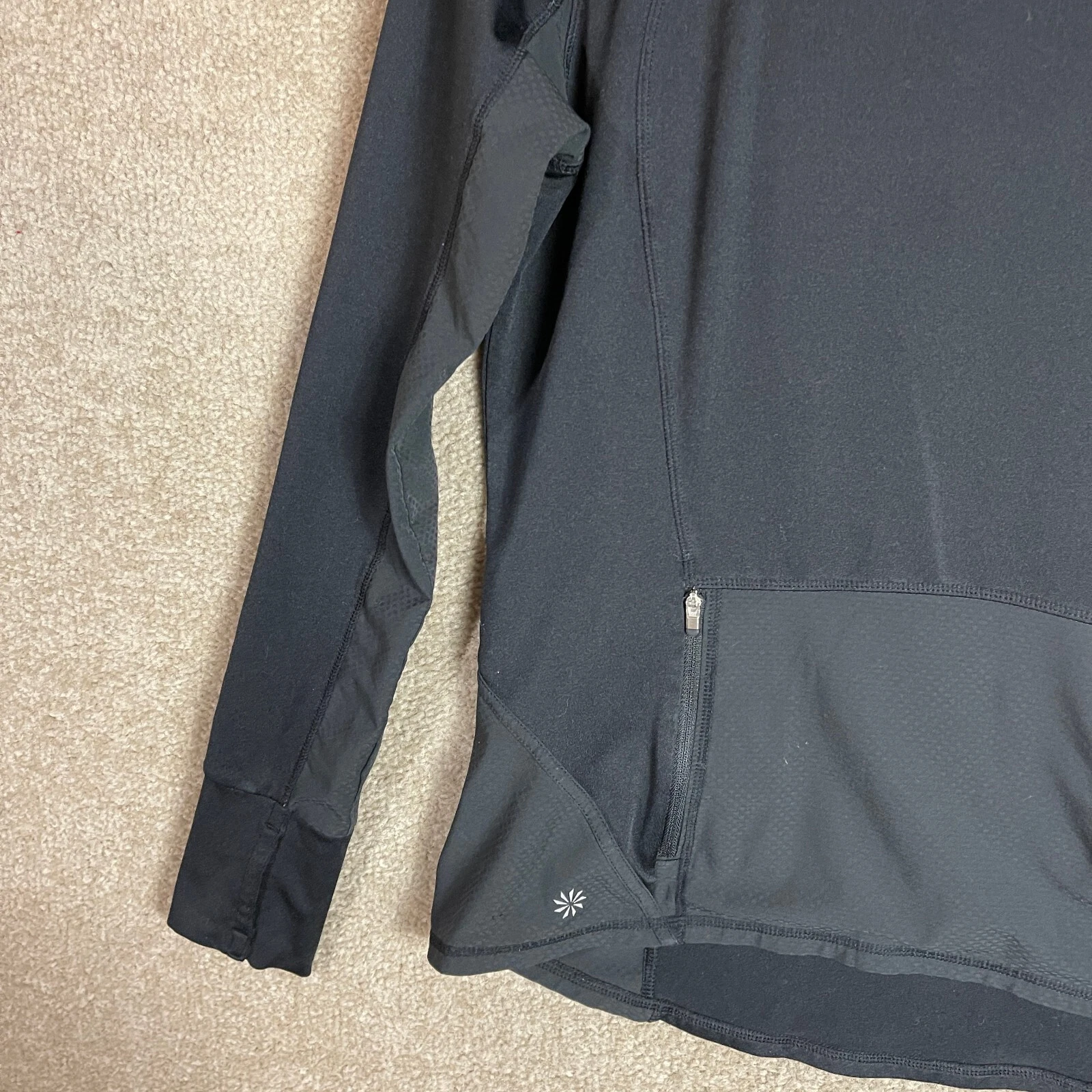athleta pullover thumbholes lightweight sport hoodie