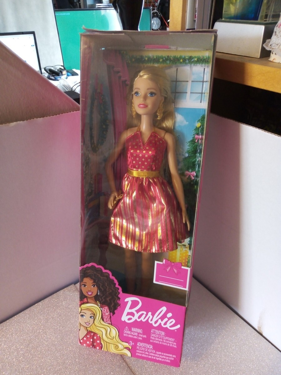 Mattel Barbie RARE play line Festive Season doll NEW*