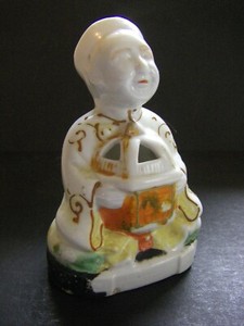 INSENSE HOLDER-PORCELAIN-CHINESE?JAPANESE-VINTAGE 1940S-60S-EXCELLENT CONDITION-
