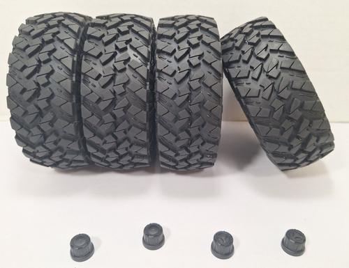 Axial Capra 1.9 4WS Factory Plastic Beadlock Wheels Nitto Trail Grappler Tire - Picture 2 of 5