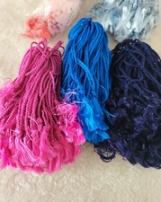 JobLot Thin Rope Tassels Multi Coloured, Bookmarks, Craft 600pcs mix colours
