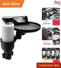 Car Cup Holder Tray and Cup Holder Expander with Phone Slot- Enjoy Your Meal ...
