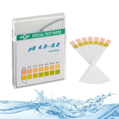 pH wert Teststreifen 100 Stück ph 4,5 - 9 Trinkwasser Aquarien Indikator-en