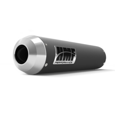 HMF Performance Series Gun Metal Slip On Exhaust Pipe Polaris Outlaw 90 110