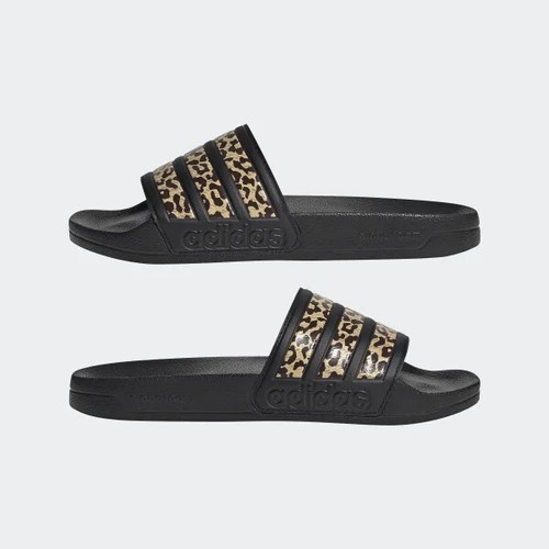 Adidas Originals Adilette Shower Slides Men / Women Leopard Black FZ2856 |  eBay
