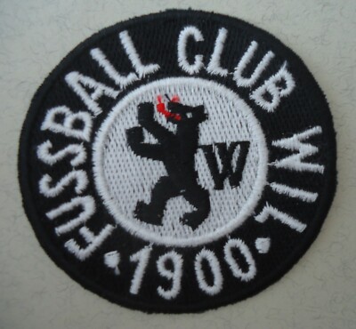 alter Aufnäher Patch Kutte Fussball Club Wil 1900 # 6,5 cm