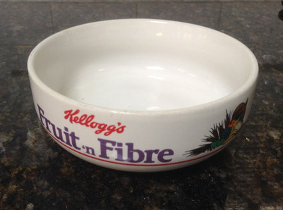 KELLOGGS MÜSLISCHALE - Obst und Faser Obst 'N Fibre Retro Schale - 1987 VINTAGE 