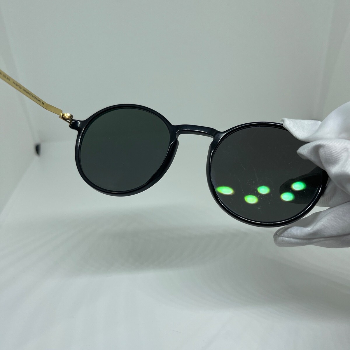 メガネ Mykita FW25 Mykita - QVAJA - 919 (QVAJA 919) Mykita Lite KAMIK 919 Gold Black Brilliant Grey Lens Glasses