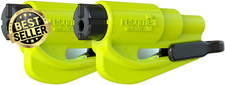 Pack of 2 Emergency Keychain Car Escape Tool Seatbelt Cutter Window Breaker Yell