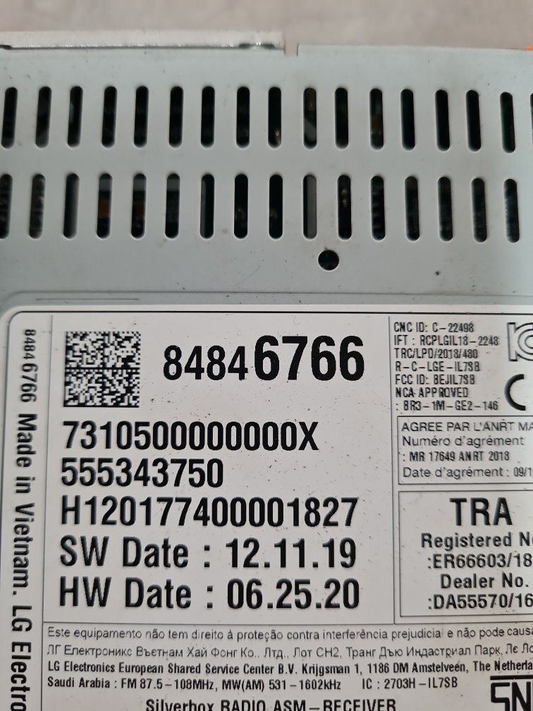 2015-2021 VAUXHALL ASTRA K MK7 RADIO STEREO HEAD UNIT 84846766 | eBay 