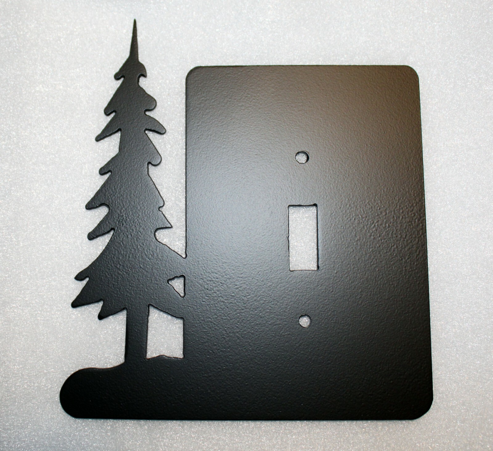 TREE Single Light Switch Plate Cover Nature Rustic Plasma Cut Metal Art