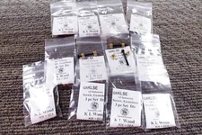 12 Grip Screw+ Brass Escutcheons Sets for S&W K L Grips Smith & Wesson $1.11 set