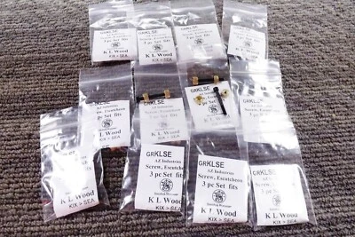 AZ INDUSTRIES 12 Grip Screw+ Brass Escutcheons Sets for S&W K L Grips Smith & Wesson $1.11 set