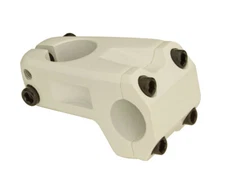 NEW! GENUINE 50MM LONG ALLOY BMX BICYCLE STEM (28.6/25.4MM) 7326 IN WHITE.