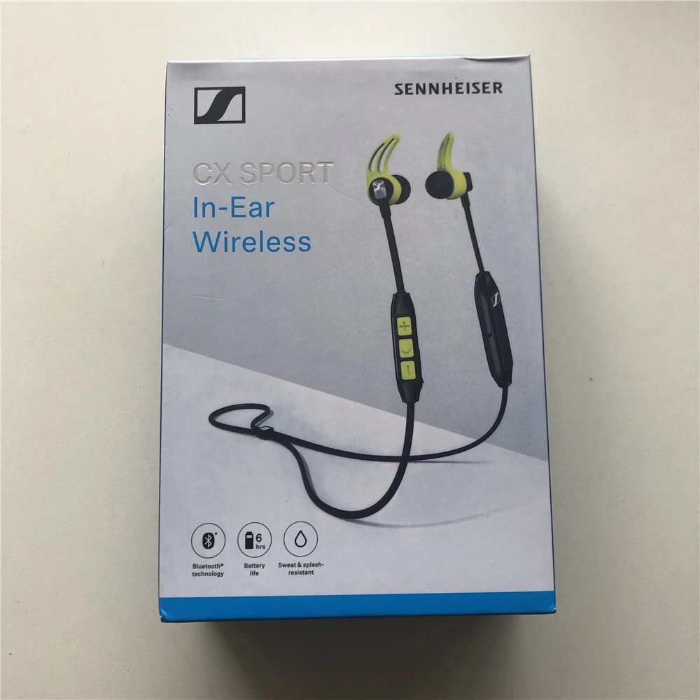 Nuevos auriculares intraurales inal mbricos SENNHEISER CX SPORT negros amarillos