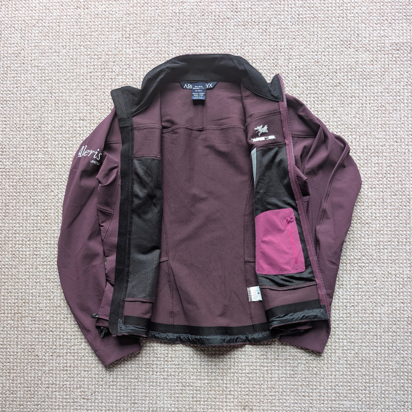 Arc'teryx Gamma AR Giacca Soft Shell Viola Donna Small #ARC374