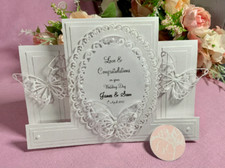 Handmade wedding card personalised, wedding keepsake card, wedding pop up card