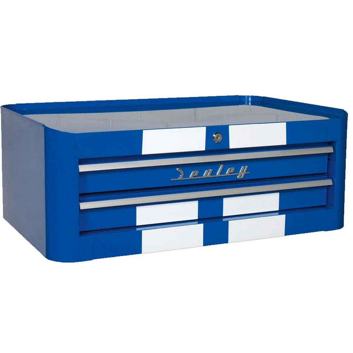 Sealey Mid-Box 2 Drawer Retro Style - Blue with White Stripes | eBay
