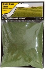 Woodland Scenics Static Grass Medium Green 2mm FS614