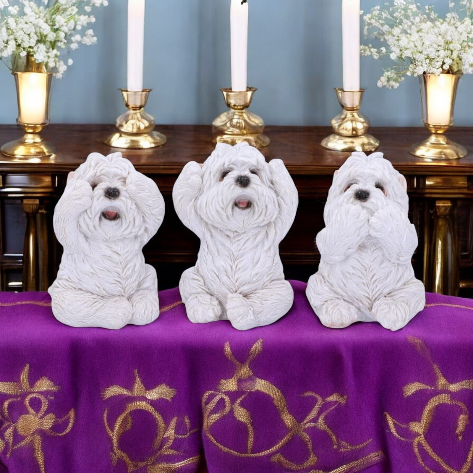Three Wise Stormtrooper See No Hear No Speak No Evil Figurine Ornament New Boxed - Image 29