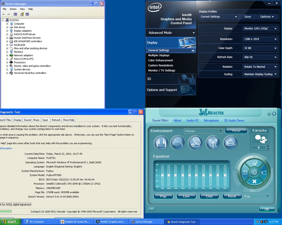 RESTORED w/ SSD Fujitsu Windows XP Vintage Retro Classic Gaming PC Slimline - Image 4 of 4