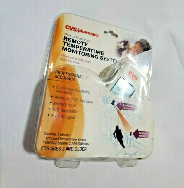 CVS Pharmacy Wireless Thermometer Remote Temperature Monitoring System ...