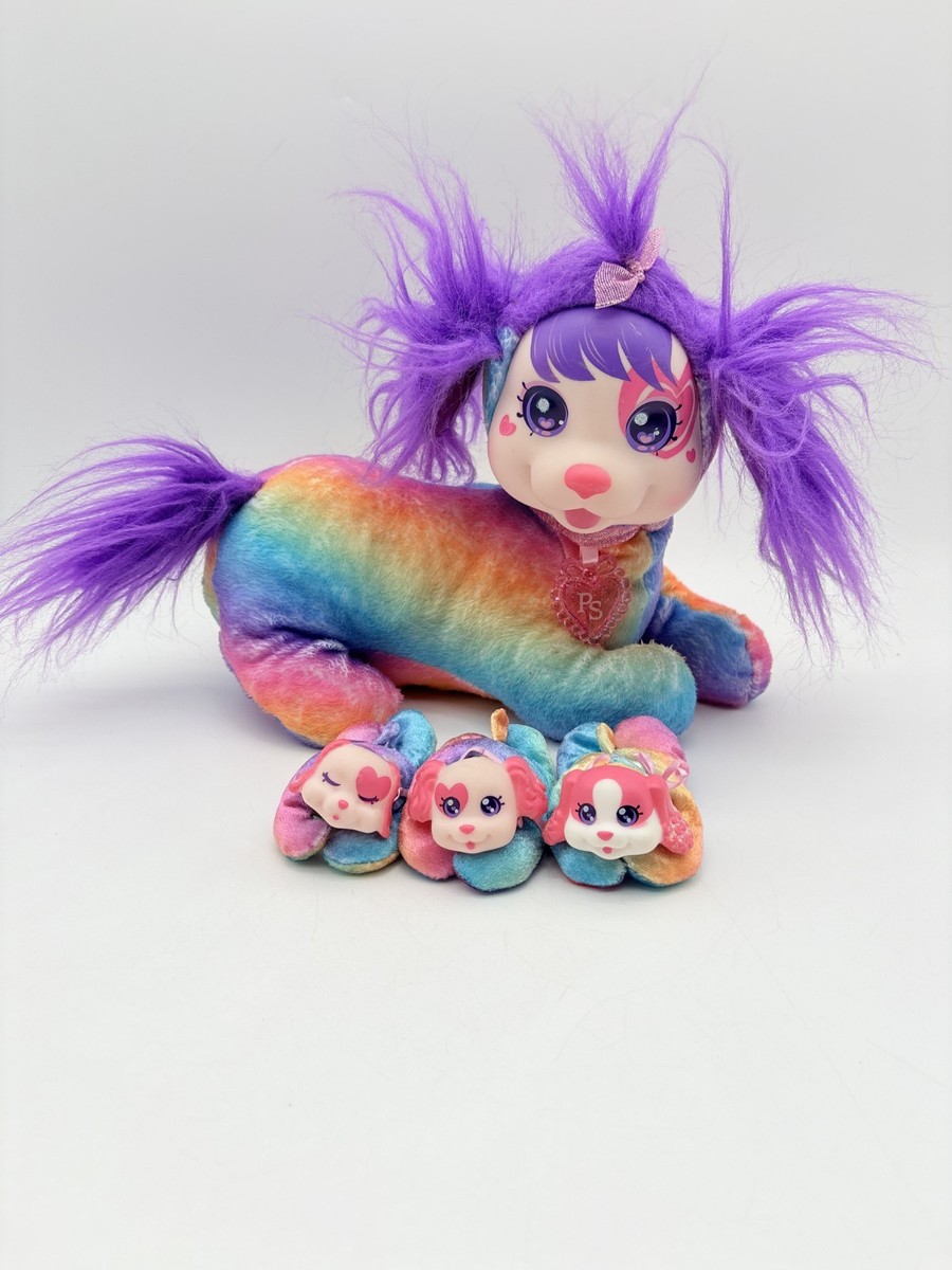 Puppy Surprise Cherry Plush Rainbow Puppy Dog Mom Babies Triplets
