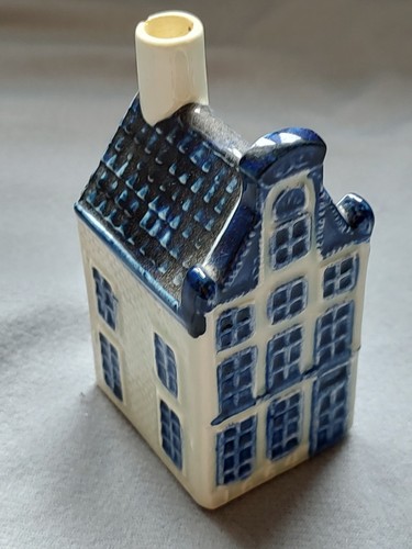 c1950s Blue Delft's for KLM by Bols Royal Distilleries Holland Building #7 EMPTY