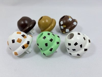 Melissa & Doug Scoop & Serve Ice Cream Counter Replacement Parts 6pcs Mint Choc 