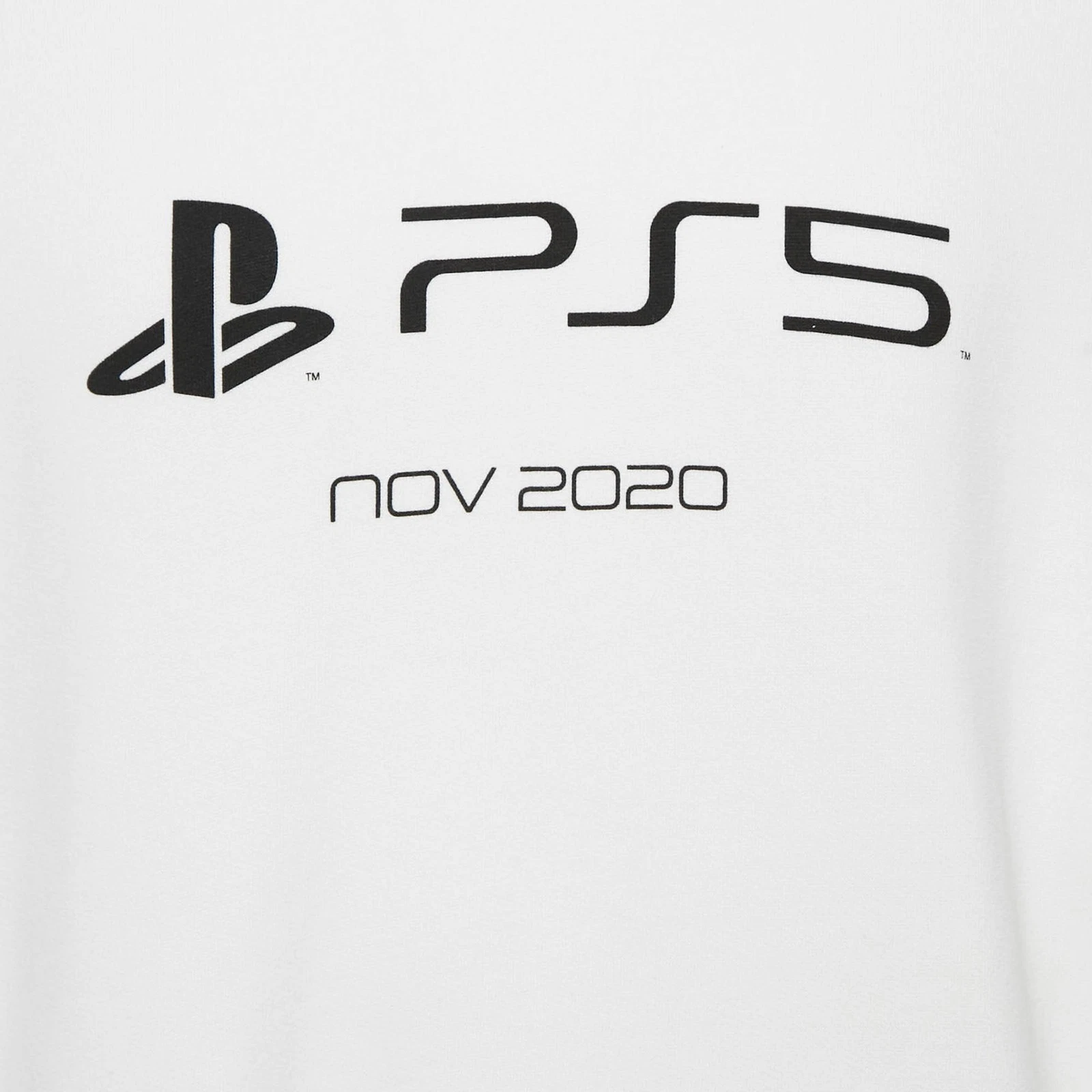 Felpa con cappuccio oversize Balenciaga X Sony PS5 bianca in cotone stampato XS